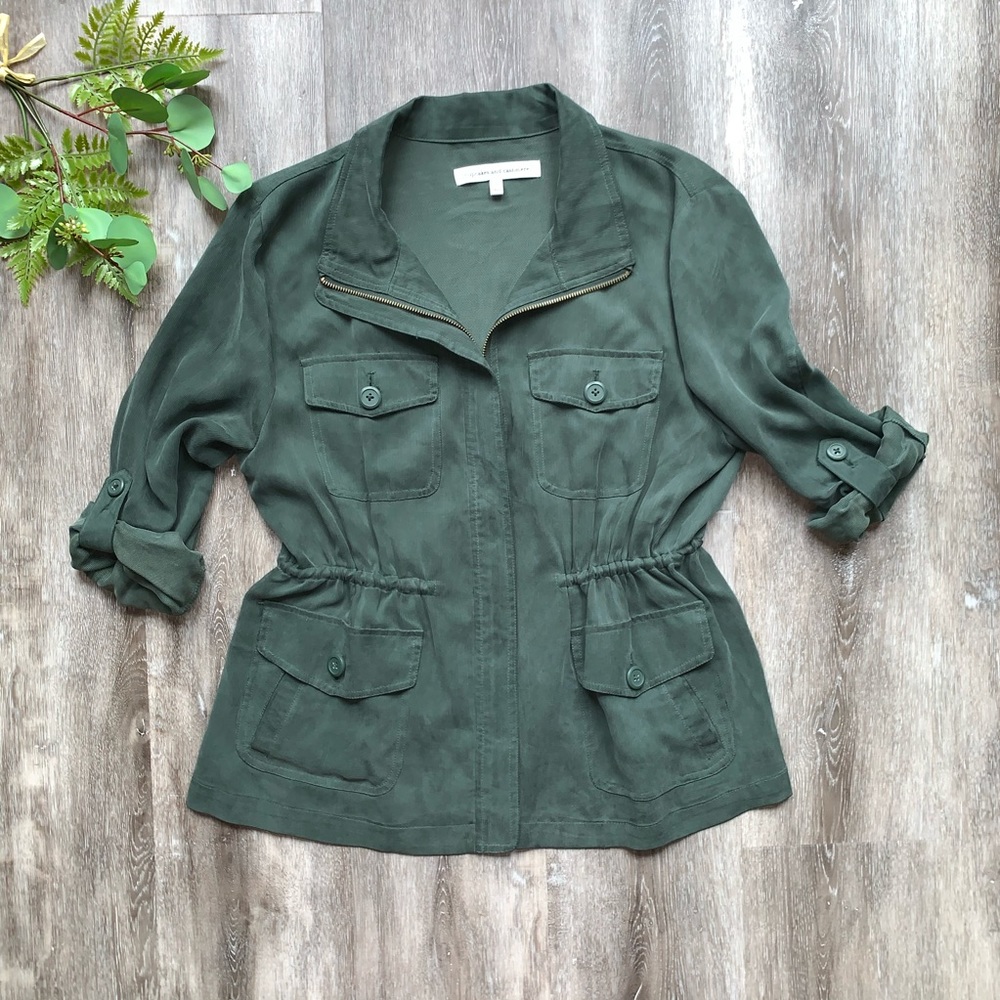 Cupcakes & Cashmere Utility Jacket w/ Waist String